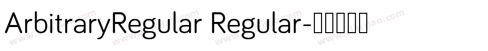 ArbitraryRegular Regular字体转换
